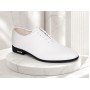 Pantofi albi eleganti pentru barbati piele naturala de culoare GKR71A